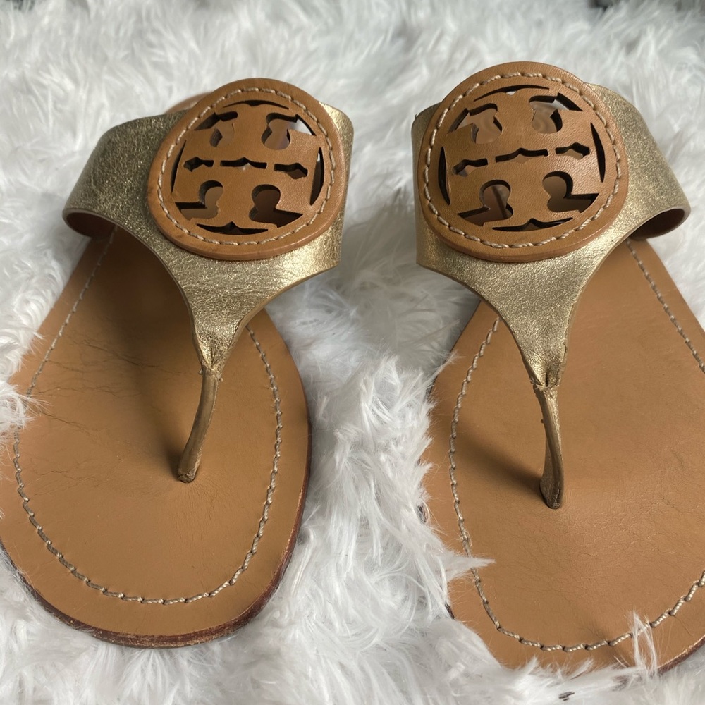 Women's Metallic Louisa Flat Thong Sandal